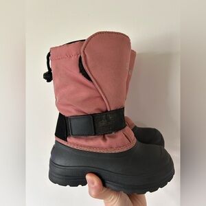 Pink and Black Winter Boots Size 11T